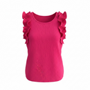 Top cu volănașe stil casual,chic marime universala potrivită mărimilor S,M,L|Mira Style