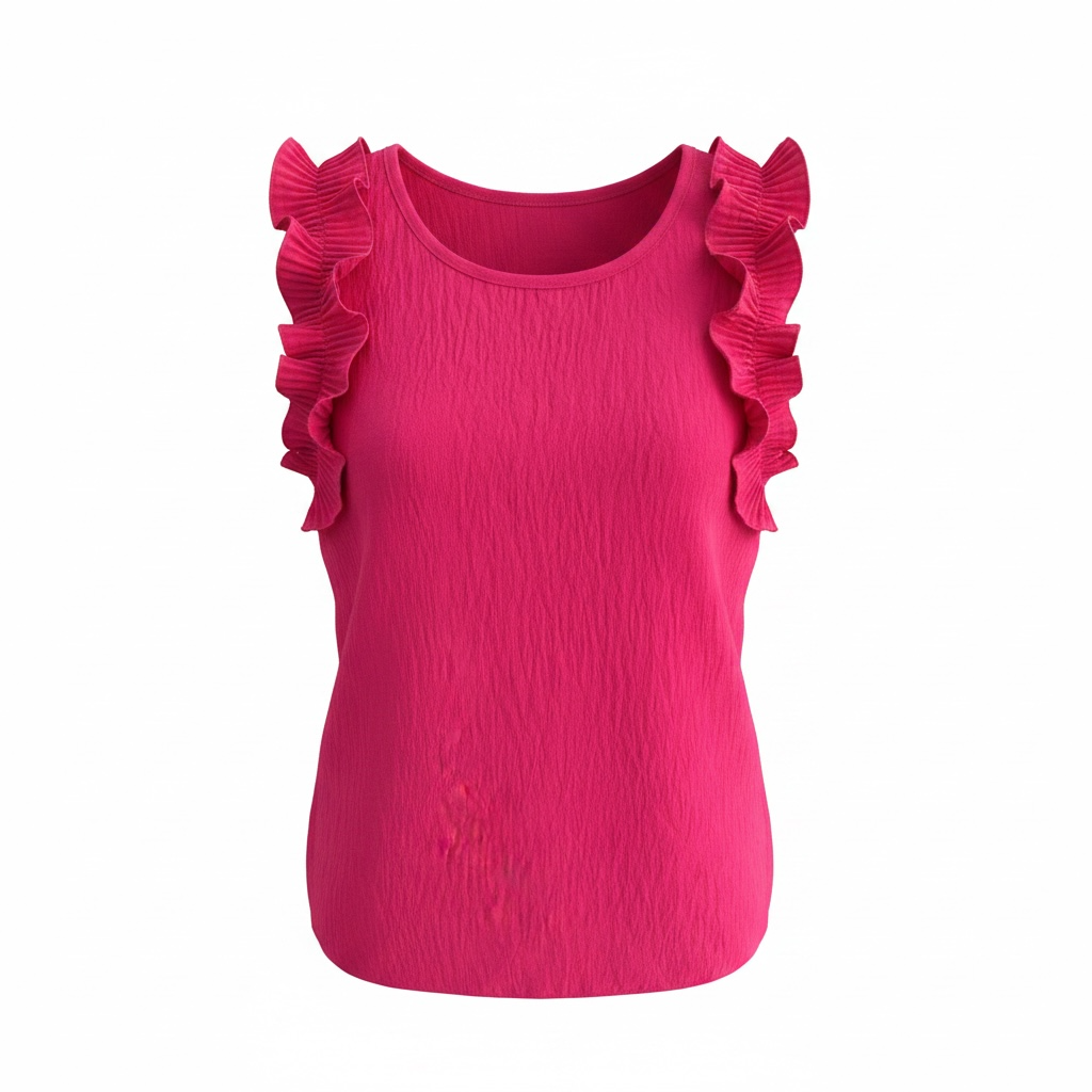 Top cu volănașe stil casual,chic marime universala potrivită mărimilor S,M,L|Mira Style