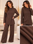 Compleu damă cu pantaloni și sclipici fin | Mira Style