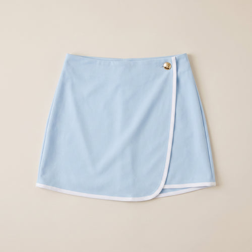 Fustă-pantalon asimetrică cu nasture — hero_intins