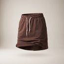 Fustă-pantalon casual cu șnur în talie — vedere din față