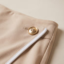 Fustă-pantaloni mini asimetrică bej — detail_constructie