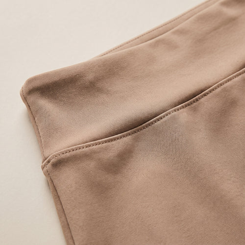 Fustă-pantaloni scurtă evazată, bej — detail_constructie