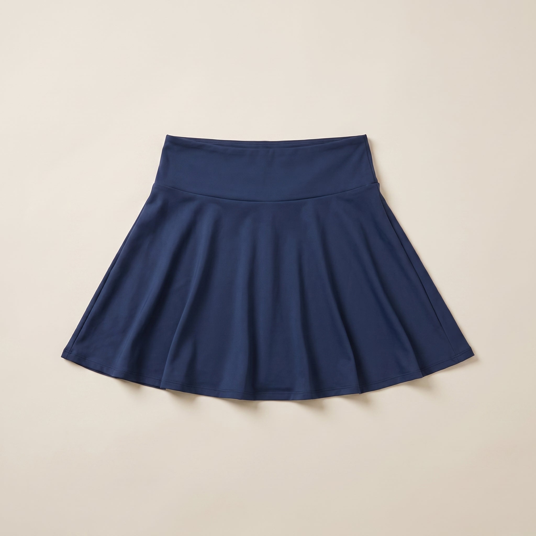 Fustă-pantaloni scurtă evazată, bleumarin — hero_intins