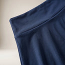 Fustă-pantaloni scurtă evazată, bleumarin — detaliu material