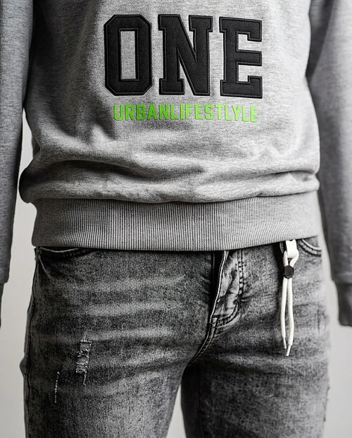 Bluză din bumbac cu imprimeu 'one urbanlifestlyle'