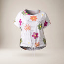 Tricou plus size floral, alb — hero_intins