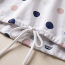 Tricou plus size cu imprimeu și șnur, alb — detail_constructie